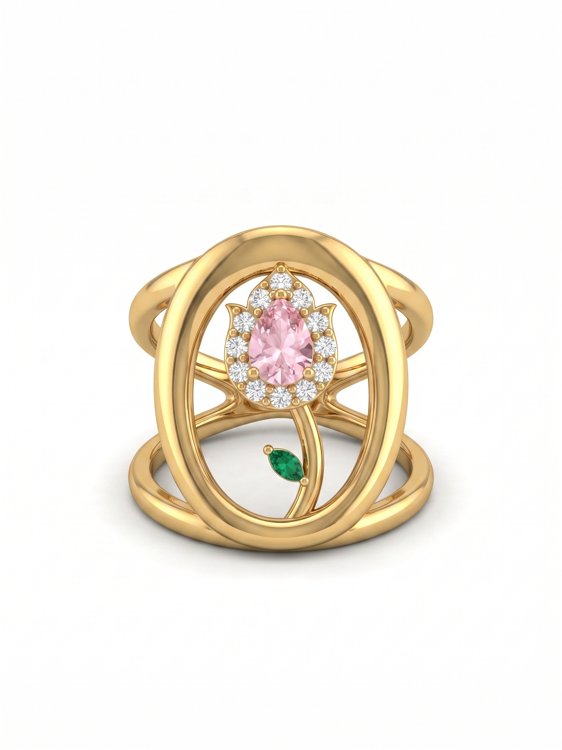 Anello “Aura Rosa” in Acciaio inossidabile