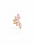 Orecchino Ear Cuff Petali rosa in Acciaio inossidabile 316L