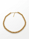 Collana Girocollo Catena Intrecciata in Acciaio Inossidabile