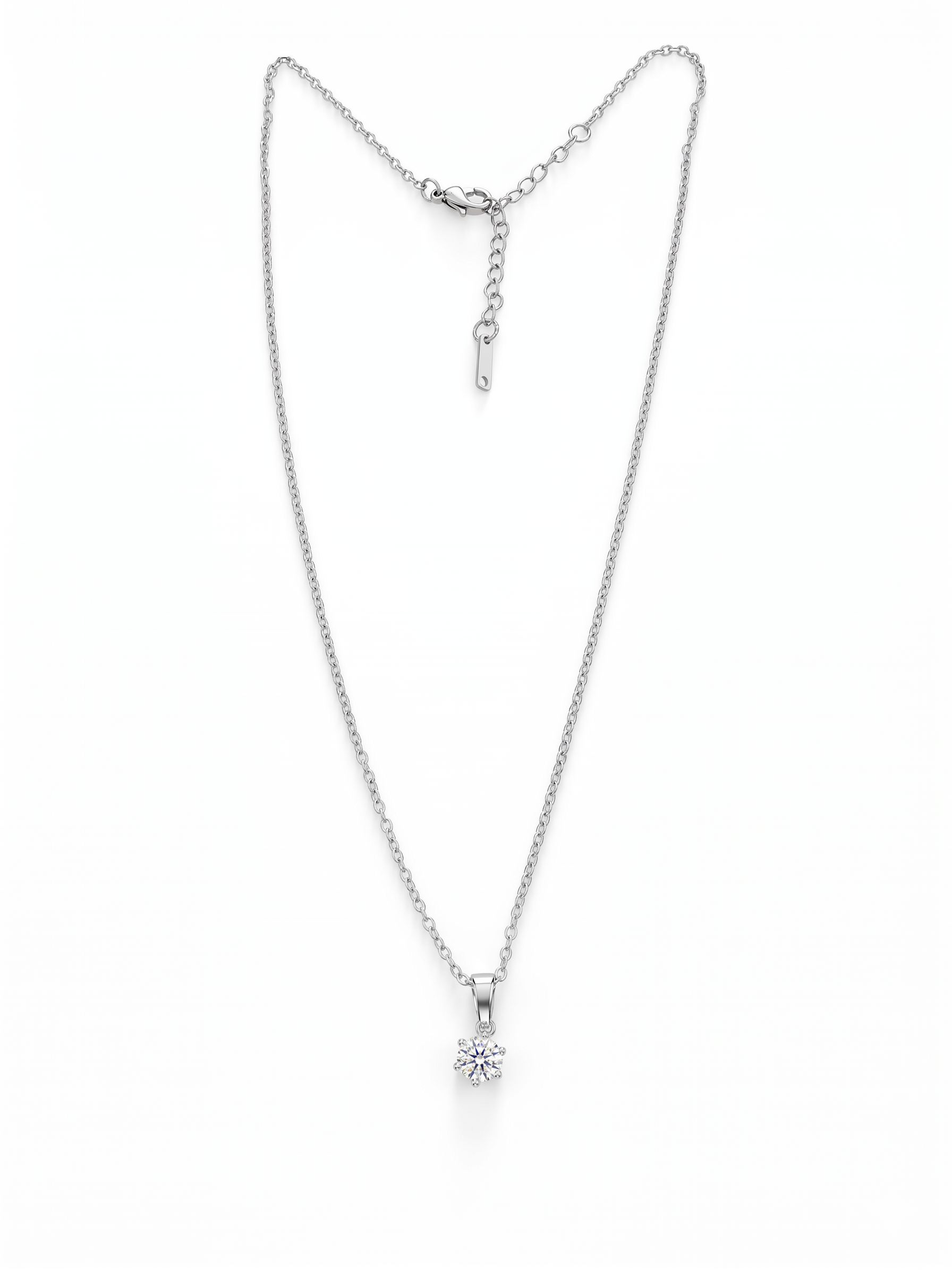Collana Punto luce in Acciaio Inossidabile
