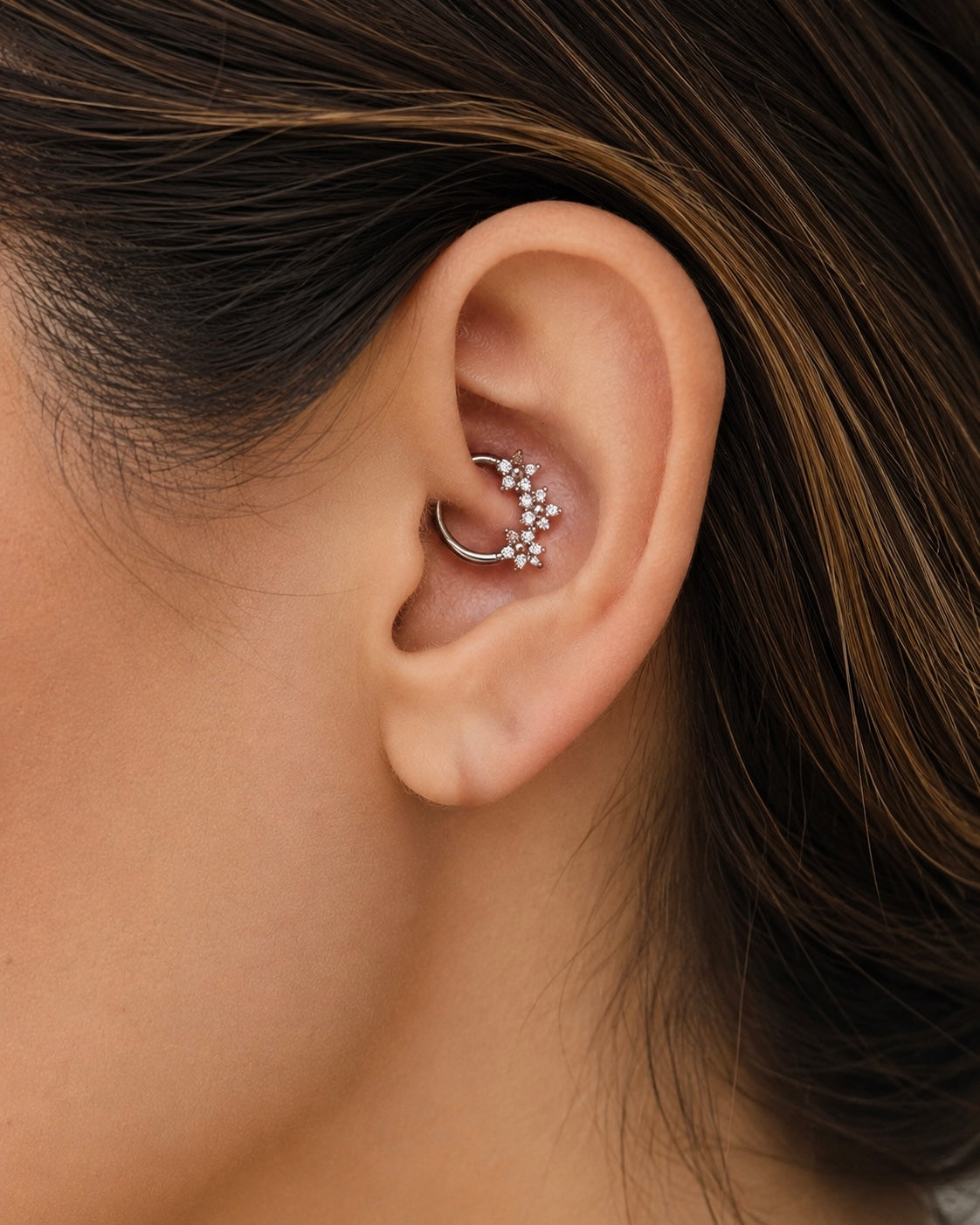 Pearcing Zirconato Orecchio in Acciaio inossidabile 316L