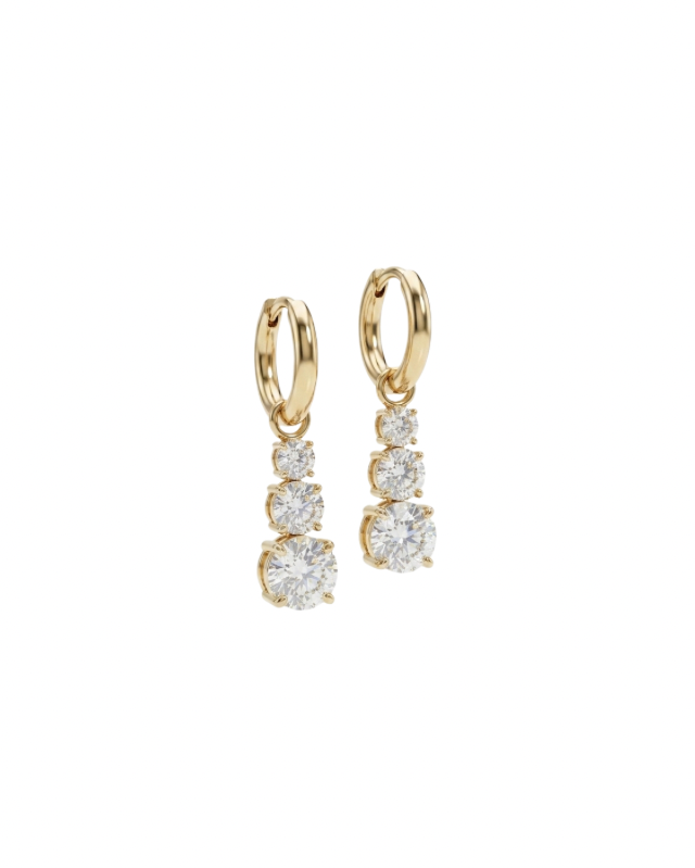 Orecchini Trilogy pendente in Acciaio inossidabile 316L