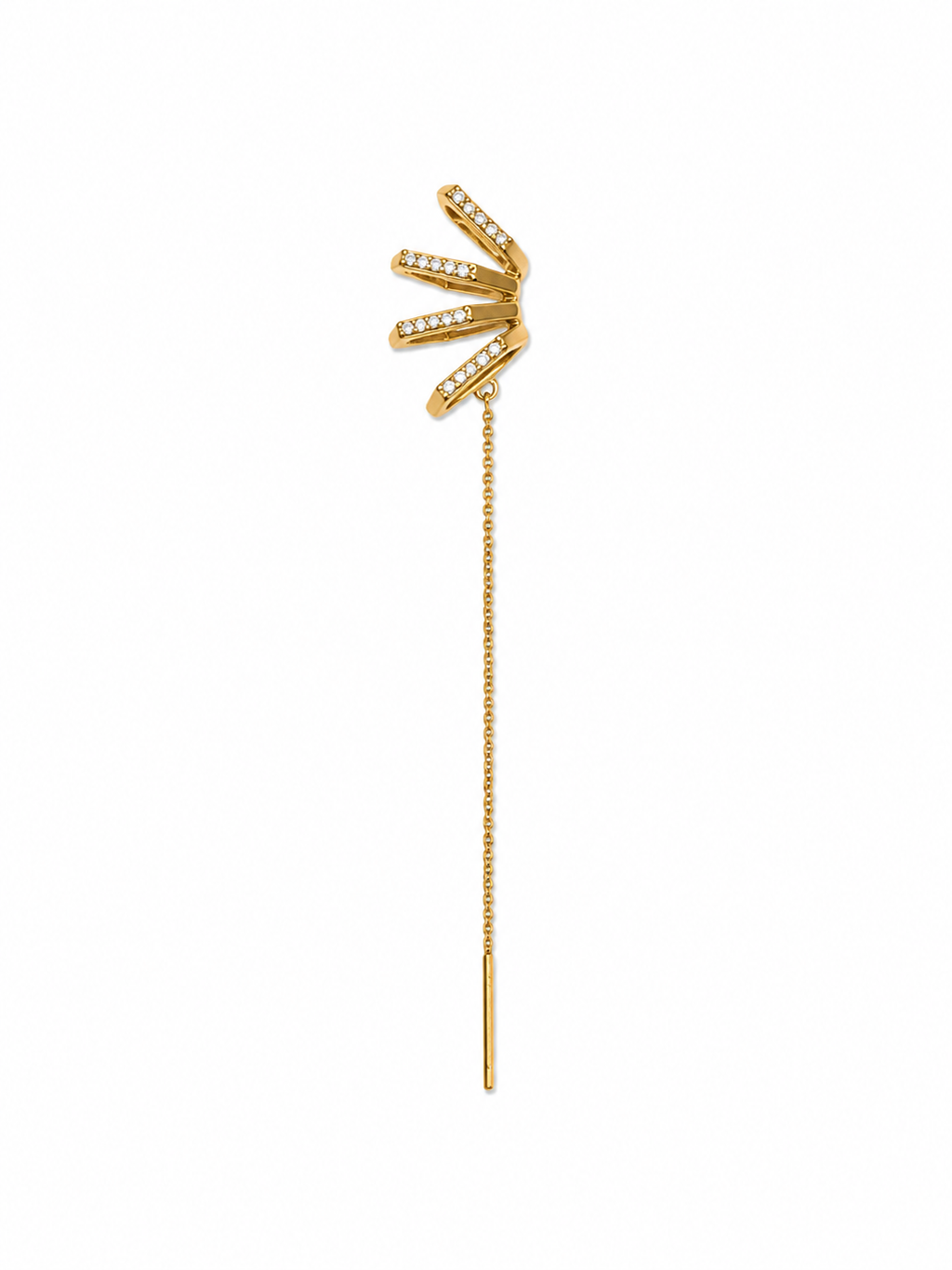Orecchino Ear Cuff Cometa in Acciaio Inossidabile 316L