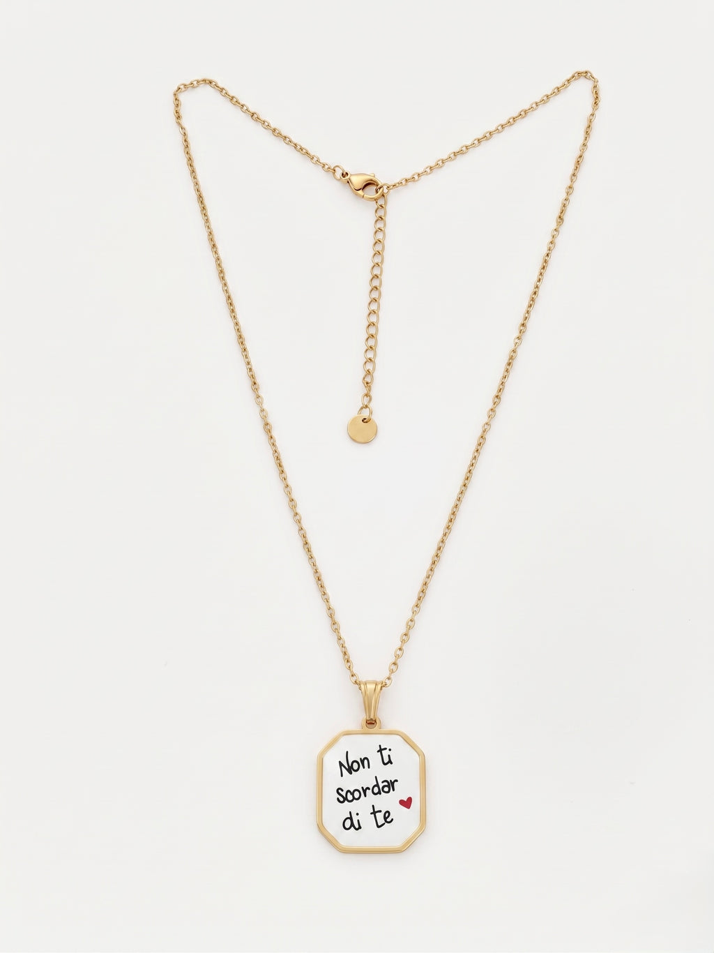 Collana con Ciondolo “Non ti scordar di Te” in Acciaio inossidabile