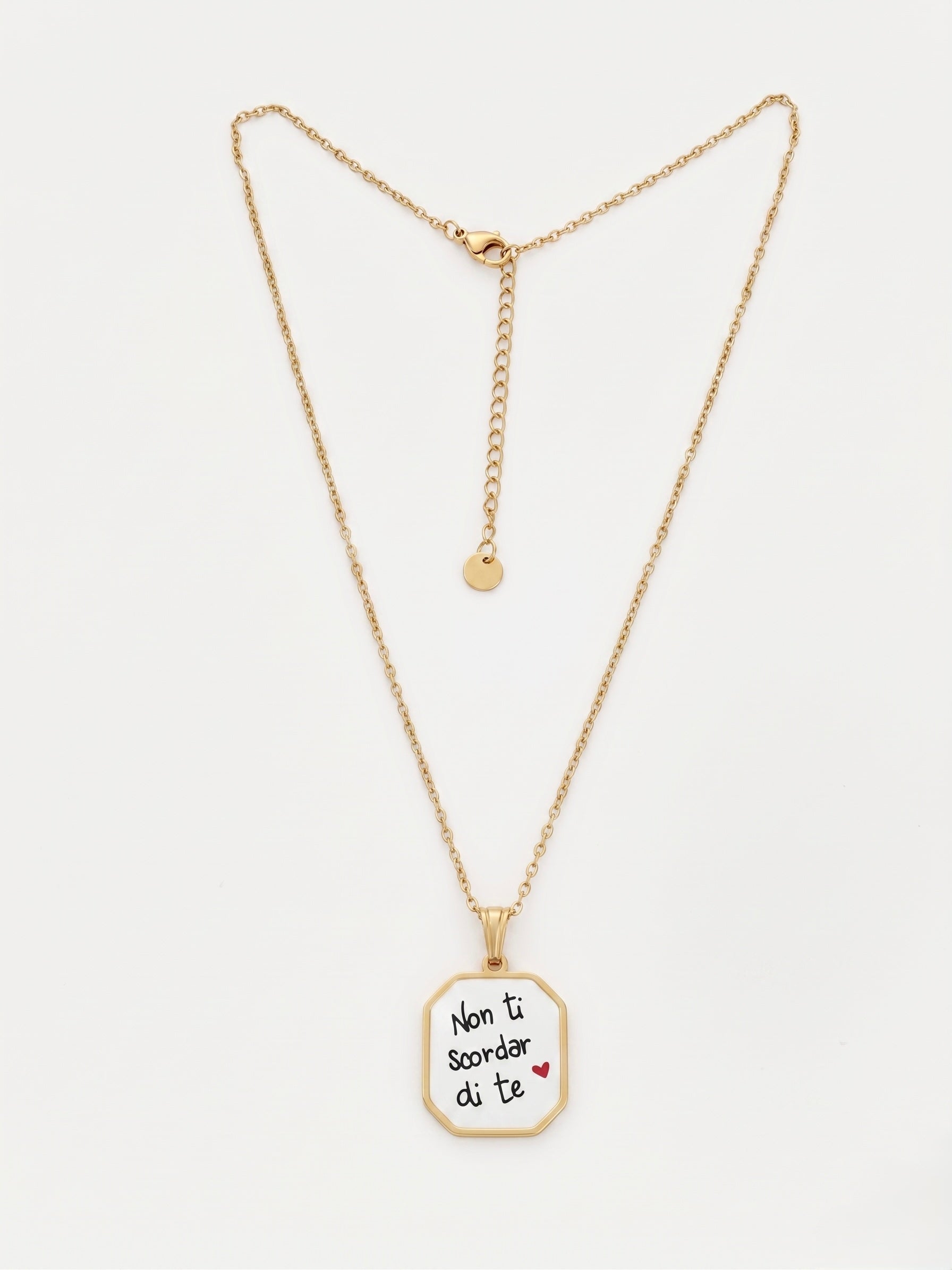 Collana con Ciondolo “Non ti scordar di Te” in Acciaio inossidabile