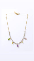 Collana Rainbow Tennis in Acciaio Inossidabile 316L