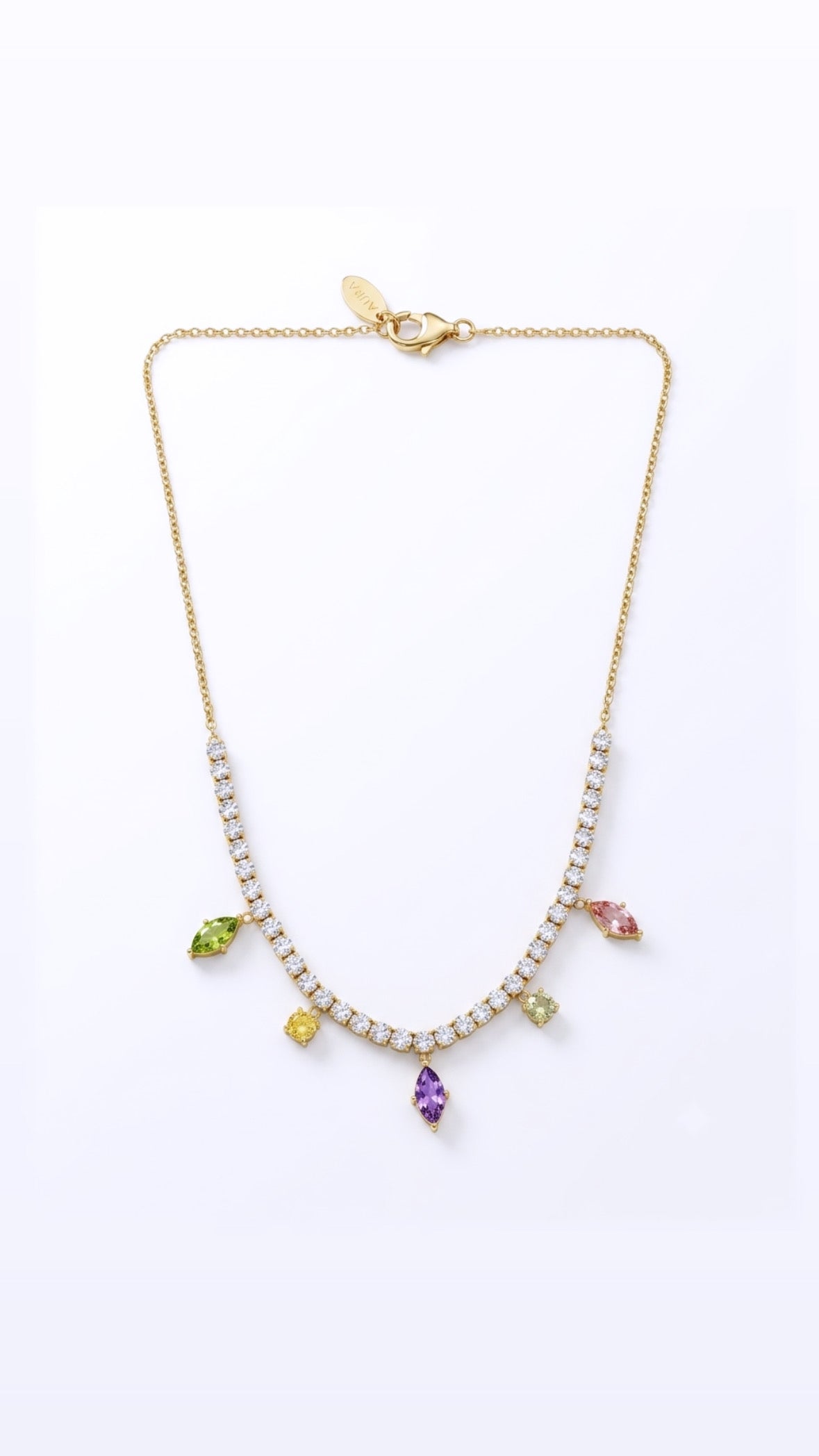 Collana Rainbow Tennis in Acciaio Inossidabile 316L