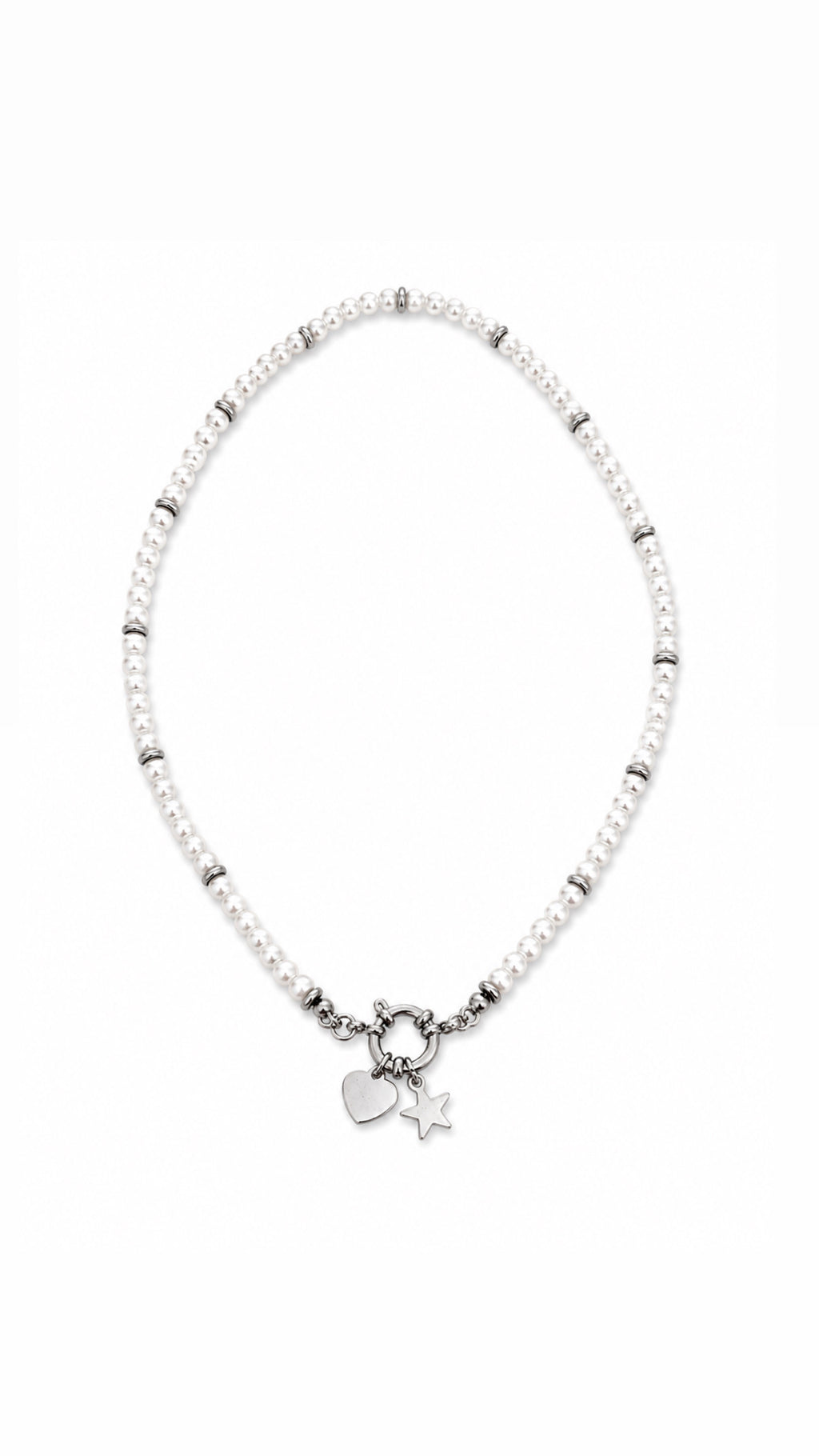 Collana Love Silver in Acciaio Inossidabile 316L