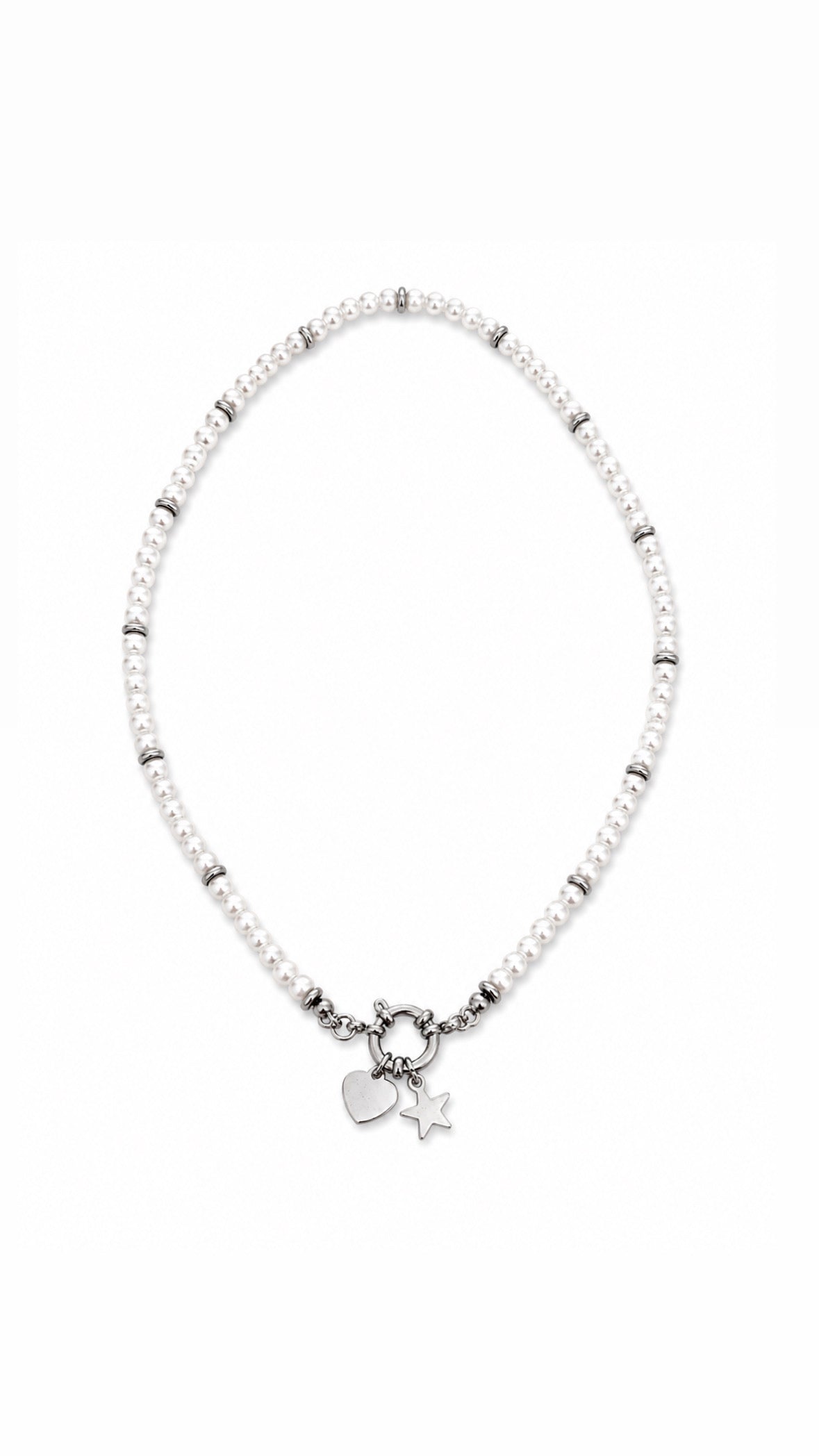 Collana Love Silver in Acciaio Inossidabile 316L
