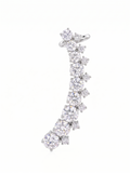 Orecchini “Ear Cuff” Tempestato di Zirconi