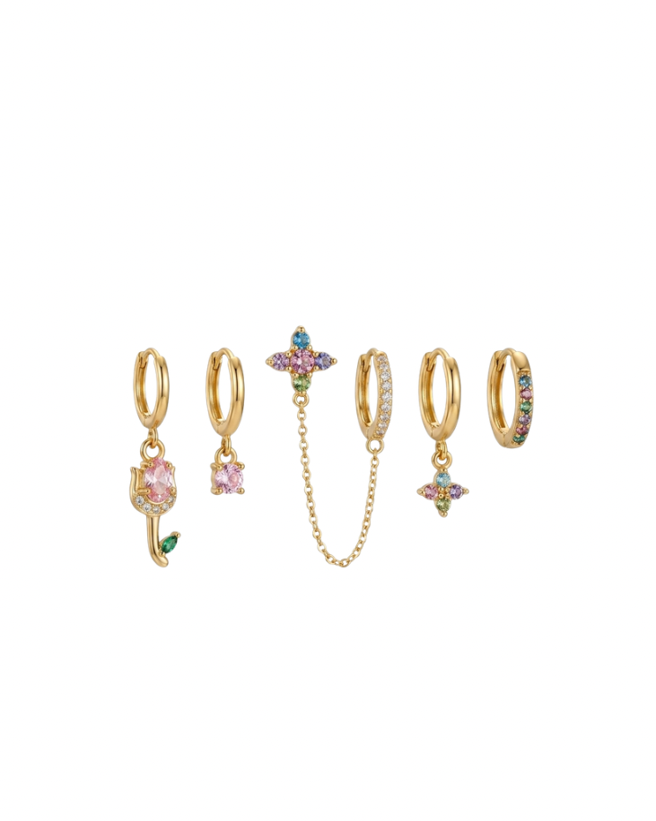Set di Orecchini Tulipano in Acciaio Inossidabile 316L
