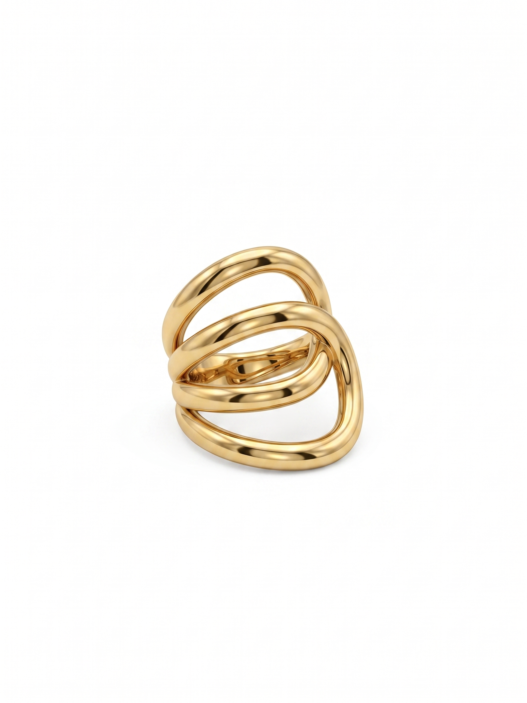 Anello a Fascia bombato “Bold” in Acciaio inossidabile