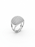 Anello “Pavè” In Acciaio Inossidabile