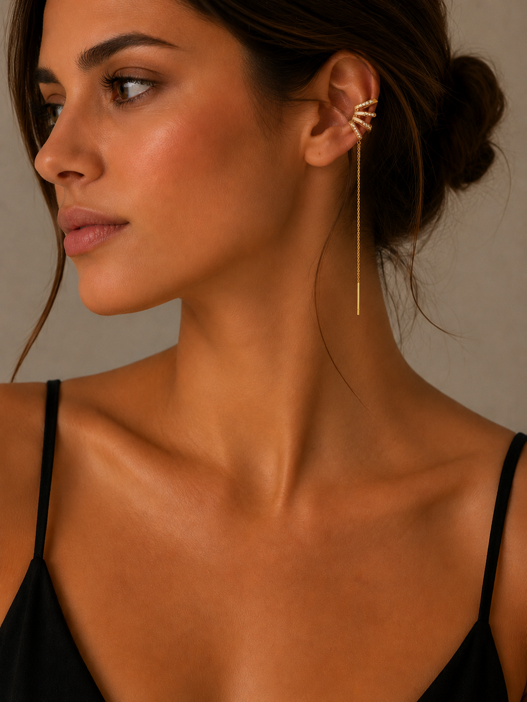Orecchino Ear Cuff Cometa in Acciaio Inossidabile 316L