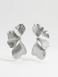 Orecchini Eleganti foglia di ginkgo in Acciaio inox