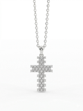 Collana con Croce Zirconata in Argento 925