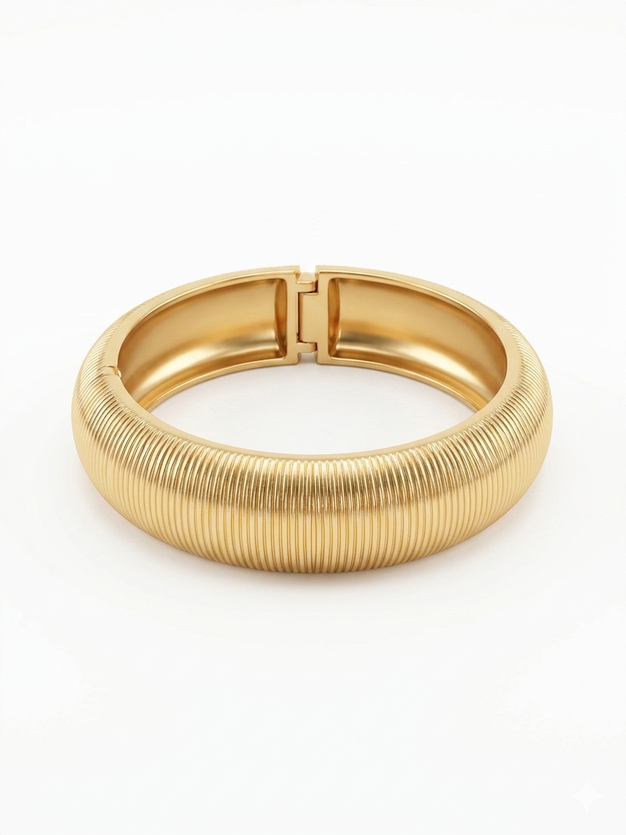 Bracciale Rigido a Fascia in Acciaio Inossidabile